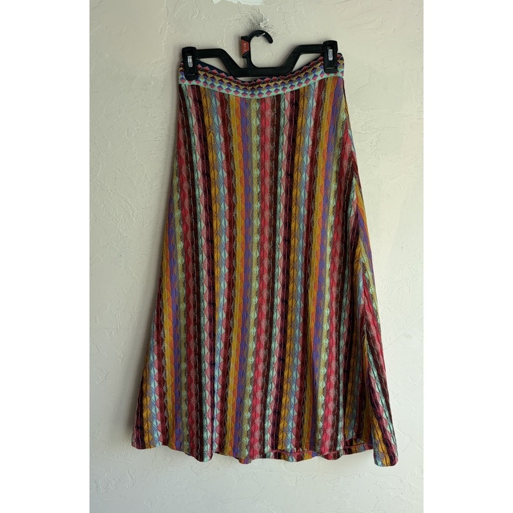Anthropologie Aldomartins Striped Marbella Knit Midi Maxi Skirt M Bohemian Artsy